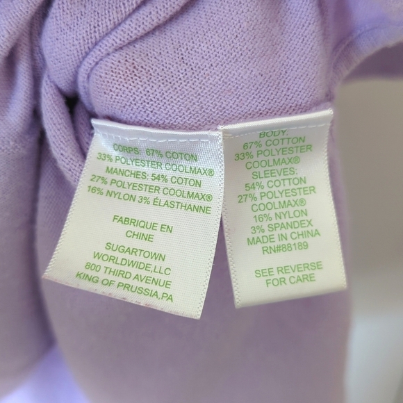 Lilly Pulitzer Elba Light Oversized Boat Neck Quarter Sleeve Sweater Lilac M - Picture 5 of 13